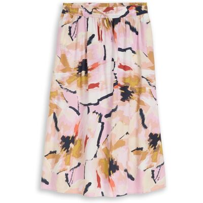 TOM TAILOR Damen High Waist Midi-Rock mit Taschen, rosa, Uni, Gr. 46 TOM TAILOR Damen High Waist Midi-Rock mit Taschen, rosa, Uni, Gr. 46