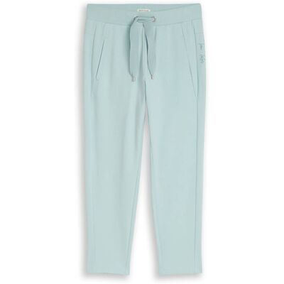 TOM TAILOR Damen Cropped Jogger Hose, blau, Uni, Gr. 38/28 TOM TAILOR Damen Cropped Jogger Hose, blau, Uni, Gr. 38/28