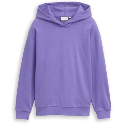 TOM TAILOR Mädchen Oversize Hoodie Sweatshirt mit Rückenprint, lila, Uni, Gr. 176 TOM TAILOR Mädchen Oversize Hoodie Sweatshirt mit Rückenprint, lila, Uni, Gr. 176