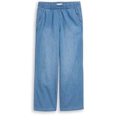 TOM TAILOR Mädchen Wide Leg Jeans, blau, Uni, Gr. 170 TOM TAILOR Mädchen Wide Leg Jeans, blau, Uni, Gr. 170