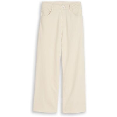TOM TAILOR Damen TTNELMA CULOTTE Jeans, weiß, Uni, Gr. 32/28 TOM TAILOR Damen TTNELMA CULOTTE Jeans, weiß, Uni, Gr. 32/28