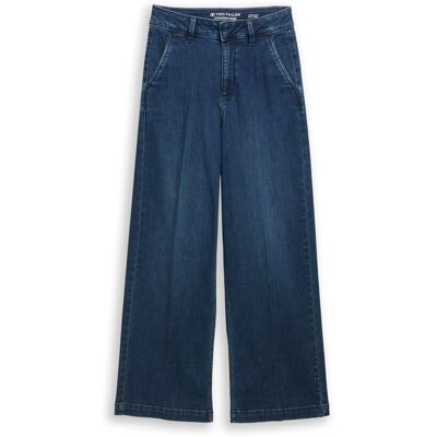 TOM TAILOR Damen TTMADINA WIDE Jeans, blau, Uni, Gr. 29/32 TOM TAILOR Damen TTMADINA WIDE Jeans, blau, Uni, Gr. 29/32