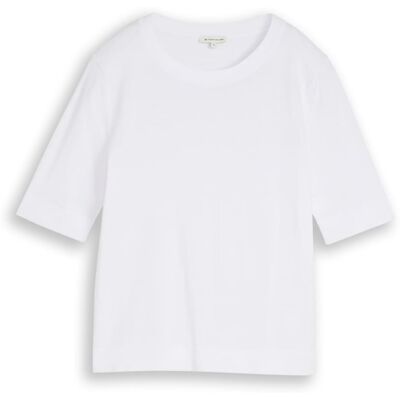 TOM TAILOR Damen Strickpullover aus Baumwolle, weiß, Uni, Gr. XXXL TOM TAILOR Damen Strickpullover aus Baumwolle, weiß, Uni, Gr. XXXL