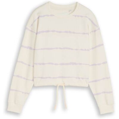 TOM TAILOR Mädchen Cropped Sweatshirt mit Batikmuster, blau, Farbverlauf, Gr. 176 TOM TAILOR Mädchen Cropped Sweatshirt mit Batikmuster, blau, Farbverlauf, Gr. 176