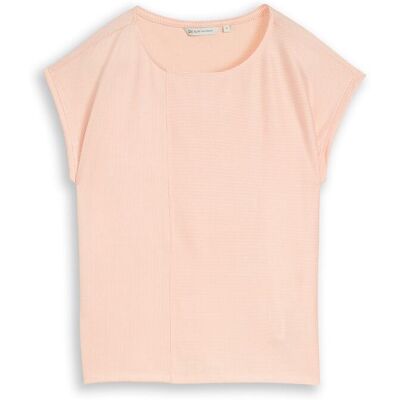 TOM TAILOR DENIM Damen Loose Fit T-Shirt mit Streifenmuster, orange, Gestreift, Gr. S TOM TAILOR DENIM Damen Loose Fit T-Shirt mit Streifenmuster, orange, Gestreift, Gr. S