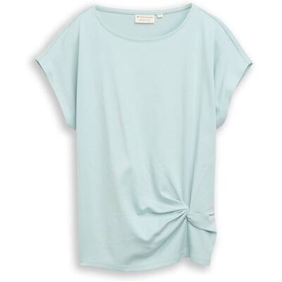 TOM TAILOR Damen T-Shirt mit Knotendetail, blau, Gestreift, Gr. XXXL TOM TAILOR Damen T-Shirt mit Knotendetail, blau, Gestreift, Gr. XXXL