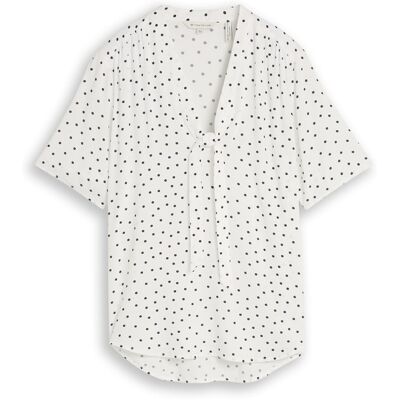 TOM TAILOR Damen Bluse mit Punktemuster, weiß, Gepunktet, Gr. 36 TOM TAILOR Damen Bluse mit Punktemuster, weiß, Gepunktet, Gr. 36