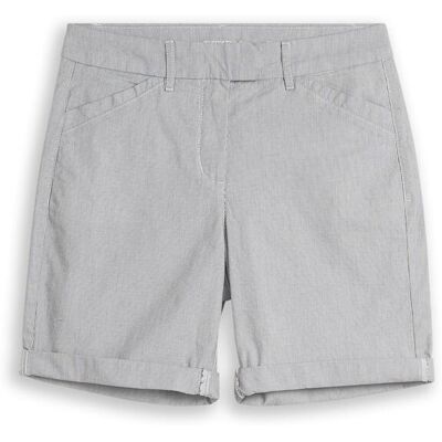 TOM TAILOR Damen Chino Bermuda Shorts, schwarz, Gestreift, Gr. 42 TOM TAILOR Damen Chino Bermuda Shorts, schwarz, Gestreift, Gr. 42