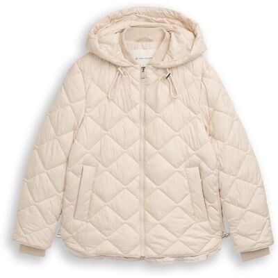 TOM TAILOR Damen Lightweight Steppjacke mit Kapuze, braun, Uni, Gr. S TOM TAILOR Damen Lightweight Steppjacke mit Kapuze, braun, Uni, Gr. S