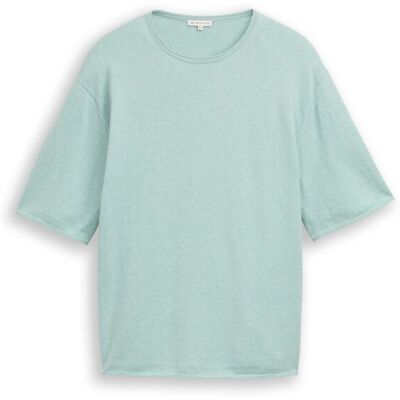 TOM TAILOR Damen Plus Size - Loose Fit Strickpullover mit Kaschmir-Anteil, grün, Meliert, Gr. 46 TOM TAILOR Damen Plus Size - Loose Fit Strickpullover mit Kaschmir-Anteil, grün, Meliert, Gr. 46