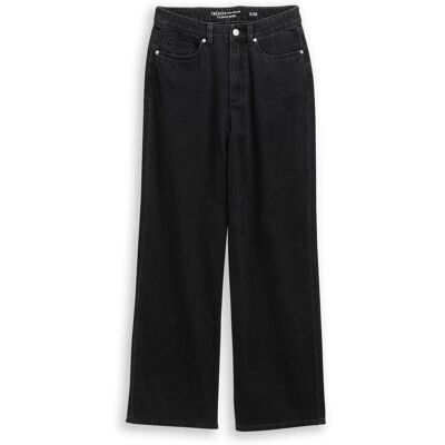 TOM TAILOR DENIM Damen TTLINOU WIDE Jeans, bunt, Uni, Gr. M/32 TOM TAILOR DENIM Damen TTLINOU WIDE Jeans, bunt, Uni, Gr. M/32