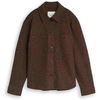 TOM TAILOR DENIM Damen Übergangsjacke mit Leo-Print, braun, Animalprint, Gr. XS TOM TAILOR DENIM Damen Übergangsjacke mit Leo-Print, braun, Animalprint, Gr. XS