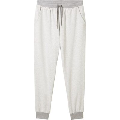 TOM TAILOR Damen Loungewear Sweat-Hose in Melange Optik, grau, Meliert, Gr. XL/42 TOM TAILOR Damen Loungewear Sweat-Hose in Melange Optik, grau, Meliert, Gr. XL/42