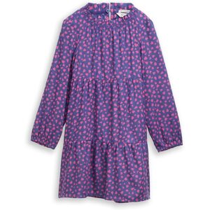 TOM TAILOR Mädchen Mini-Kleid mit Allover-Print, blau, Gemustert, Gr. 92/98 TOM TAILOR Mädchen Mini-Kleid mit Allover-Print, blau, Gemustert, Gr. 92/98