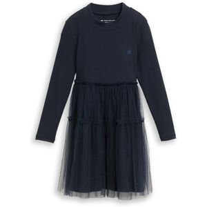 TOM TAILOR Mädchen Mini-Kleid mit Tüllrock, blau, Uni, Gr. 104/110 TOM TAILOR Mädchen Mini-Kleid mit Tüllrock, blau, Uni, Gr. 104/110