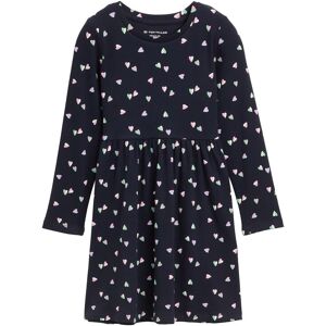 TOM TAILOR Mädchen Mini-Kleid mit Allover-Print, blau, Gemustert, Gr. 92/98 TOM TAILOR Mädchen Mini-Kleid mit Allover-Print, blau, Gemustert, Gr. 92/98