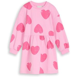 TOM TAILOR Mädchen Mini-Kleid mit Herz-Muster, rosa, Gemustert, Gr. 104/110 TOM TAILOR Mädchen Mini-Kleid mit Herz-Muster, rosa, Gemustert, Gr. 104/110