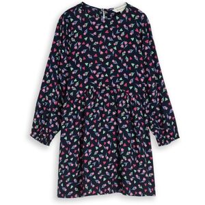 TOM TAILOR Mädchen Midi-Kleid mit Blumenmuster, blau, Geblümt, Gr. 92/98 TOM TAILOR Mädchen Midi-Kleid mit Blumenmuster, blau, Geblümt, Gr. 92/98