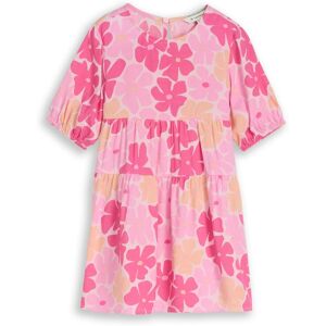 TOM TAILOR Mädchen Mini-Kleid mit Volant, weiß, Geblümt, Gr. 92/98 TOM TAILOR Mädchen Mini-Kleid mit Volant, weiß, Geblümt, Gr. 92/98