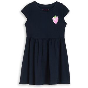 TOM TAILOR Mädchen Mini-Kleid mit Wendepailletten, blau, Uni, Gr. 92/98 TOM TAILOR Mädchen Mini-Kleid mit Wendepailletten, blau, Uni, Gr. 92/98
