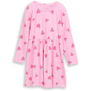 TOM TAILOR Mädchen Mini-Kleid aus Jersey, rosa, Gemustert, Gr. 104/110 TOM TAILOR Mädchen Mini-Kleid aus Jersey, rosa, Gemustert, Gr. 104/110