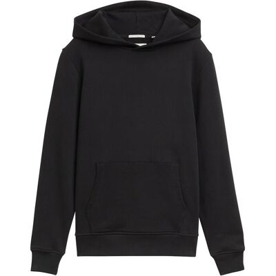 TOM TAILOR Jungen Hoodie Sweatshirt mit Rückenprint, schwarz, Uni, Gr. 164 TOM TAILOR Jungen Hoodie Sweatshirt mit Rückenprint, schwarz, Uni, Gr. 164
