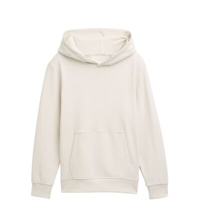 TOM TAILOR Jungen Hoodie Sweatshirt mit Rückenprint, weiß, Uni, Gr. 140 TOM TAILOR Jungen Hoodie Sweatshirt mit Rückenprint, weiß, Uni, Gr. 140