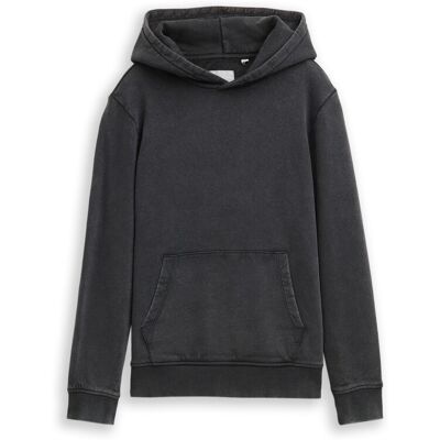 TOM TAILOR Jungen Hoodie Sweatshirt, schwarz, Uni, Gr. 128 TOM TAILOR Jungen Hoodie Sweatshirt, schwarz, Uni, Gr. 128