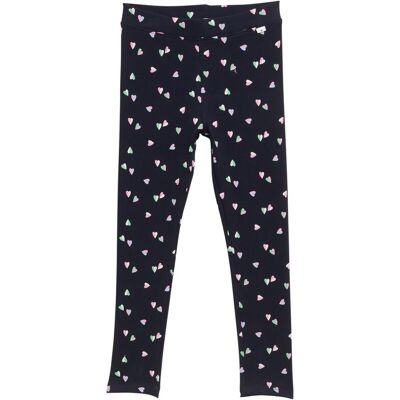 TOM TAILOR Mädchen Leggings mit Allover-Print, blau, Uni, Gr. 92/98 TOM TAILOR Mädchen Leggings mit Allover-Print, blau, Uni, Gr. 92/98
