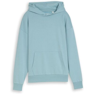 TOM TAILOR Jungen Oversize Hoodie Sweatshirt mit Rückenprint, blau, Uni, Gr. 128 TOM TAILOR Jungen Oversize Hoodie Sweatshirt mit Rückenprint, blau, Uni, Gr. 128