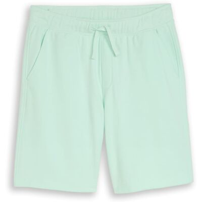 TOM TAILOR Jungen Basic Sweat-Shorts, grün, Uni, Gr. 134 TOM TAILOR Jungen Basic Sweat-Shorts, grün, Uni, Gr. 134