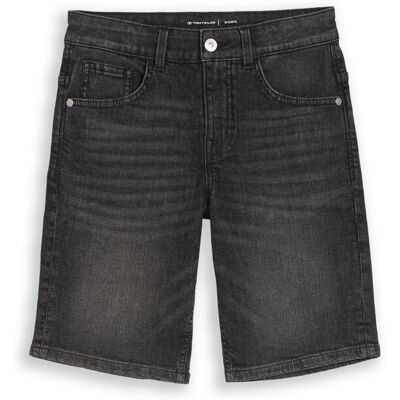 TOM TAILOR Jungen JIM BERMUDA Jeans Shorts mit Stretch, grau, Uni, Gr. 128 TOM TAILOR Jungen JIM BERMUDA Jeans Shorts mit Stretch, grau, Uni, Gr. 128