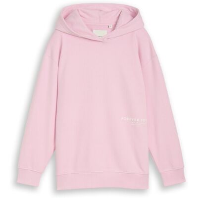 TOM TAILOR Mädchen Oversize Hoodie Sweatshirt mit Rückenprint, rosa, Uni, Gr. 176 TOM TAILOR Mädchen Oversize Hoodie Sweatshirt mit Rückenprint, rosa, Uni, Gr. 176