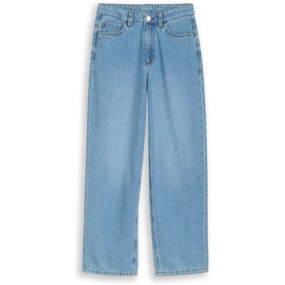 TOM TAILOR Mädchen Relaxed Fit Jeans, blau, Uni, Gr. 140 TOM TAILOR Mädchen Relaxed Fit Jeans, blau, Uni, Gr. 140