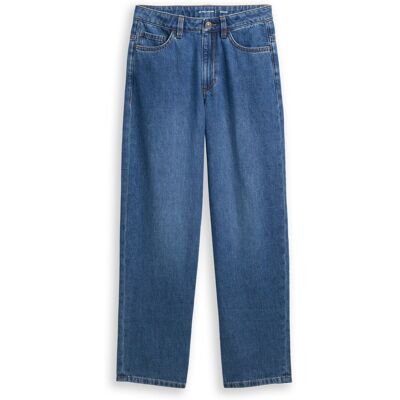TOM TAILOR Mädchen Relaxed Fit Jeans, blau, Uni, Gr. 128 TOM TAILOR Mädchen Relaxed Fit Jeans, blau, Uni, Gr. 128