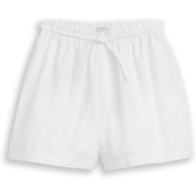 TOM TAILOR Mädchen Shorts mit Lochstickerei, weiß, Uni, Gr. 164 TOM TAILOR Mädchen Shorts mit Lochstickerei, weiß, Uni, Gr. 164
