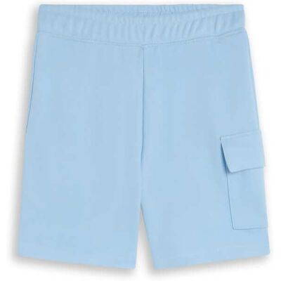 TOM TAILOR Jungen Cargo Sweat-Shorts, blau, Uni, Gr. 134 TOM TAILOR Jungen Cargo Sweat-Shorts, blau, Uni, Gr. 134
