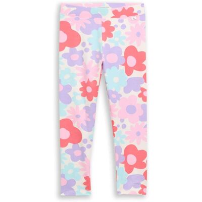 TOM TAILOR Mädchen Leggings mit Blumen-Print, lila, Geblümt, Gr. 110 TOM TAILOR Mädchen Leggings mit Blumen-Print, lila, Geblümt, Gr. 110