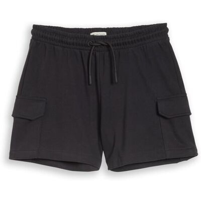 TOM TAILOR Mädchen Cargo Sweat-Shorts, grau, Uni, Gr. 134 TOM TAILOR Mädchen Cargo Sweat-Shorts, grau, Uni, Gr. 134