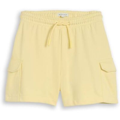 TOM TAILOR Mädchen Cargo Sweat-Shorts, gelb, Uni, Gr. 146 TOM TAILOR Mädchen Cargo Sweat-Shorts, gelb, Uni, Gr. 146