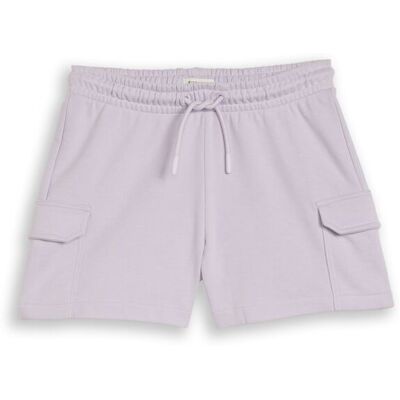TOM TAILOR Mädchen Cargo Sweat-Shorts, lila, Uni, Gr. 140 TOM TAILOR Mädchen Cargo Sweat-Shorts, lila, Uni, Gr. 140