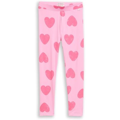 TOM TAILOR Mädchen Leggings mit Herz-Muster, rosa, Gemustert, Gr. 98 TOM TAILOR Mädchen Leggings mit Herz-Muster, rosa, Gemustert, Gr. 98