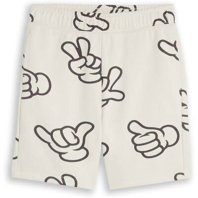 TOM TAILOR Jungen Sweat-Shorts mit Muster, weiß, Gemustert, Gr. 134 TOM TAILOR Jungen Sweat-Shorts mit Muster, weiß, Gemustert, Gr. 134