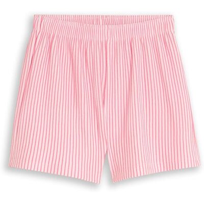 TOM TAILOR Mädchen Shorts mit Streifenmuster, rosa, Gestreift, Gr. 116/122 TOM TAILOR Mädchen Shorts mit Streifenmuster, rosa, Gestreift, Gr. 116/122