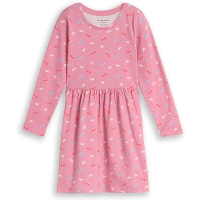 TOM TAILOR Mädchen Mini-Kleid mit Muster, rosa, Gemustert, Gr. 128/134 TOM TAILOR Mädchen Mini-Kleid mit Muster, rosa, Gemustert, Gr. 128/134