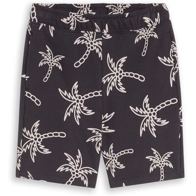 TOM TAILOR Jungen Shorts mit Muster, grau, Palmenprint, Gr. 128 TOM TAILOR Jungen Shorts mit Muster, grau, Palmenprint, Gr. 128