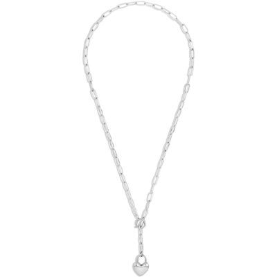 TOM TAILOR Damen Halskette mit Herz Anhänger aus Edelstahl silber, silber, Herz, Gr. ONESIZE TOM TAILOR Damen Halskette mit Herz Anhänger aus Edelstahl silber, silber, Herz, Gr. ONESIZE