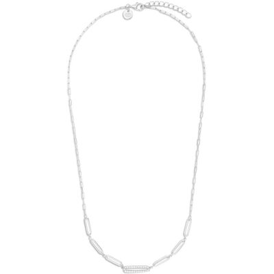 TOM TAILOR Damen Collier Silber 925 - Stein Zirkonia weiß, silber, Gr. ONESIZE TOM TAILOR Damen Collier Silber 925 - Stein Zirkonia weiß, silber, Gr. ONESIZE