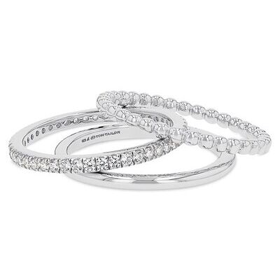 TOM TAILOR Damen Steckring Sterling Silber 925 - Stein Zirkonia weiß, silber, Gr. 56/18 TOM TAILOR Damen Steckring Sterling Silber 925 - Stein Zirkonia weiß, silber, Gr. 56/18