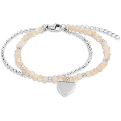TOM TAILOR Damen Armband mit Herz Anhänger aus Edelstahl silber, silber, Herz, Gr. ONESIZE TOM TAILOR Damen Armband mit Herz Anhänger aus Edelstahl silber, silber, Herz, Gr. ONESIZE